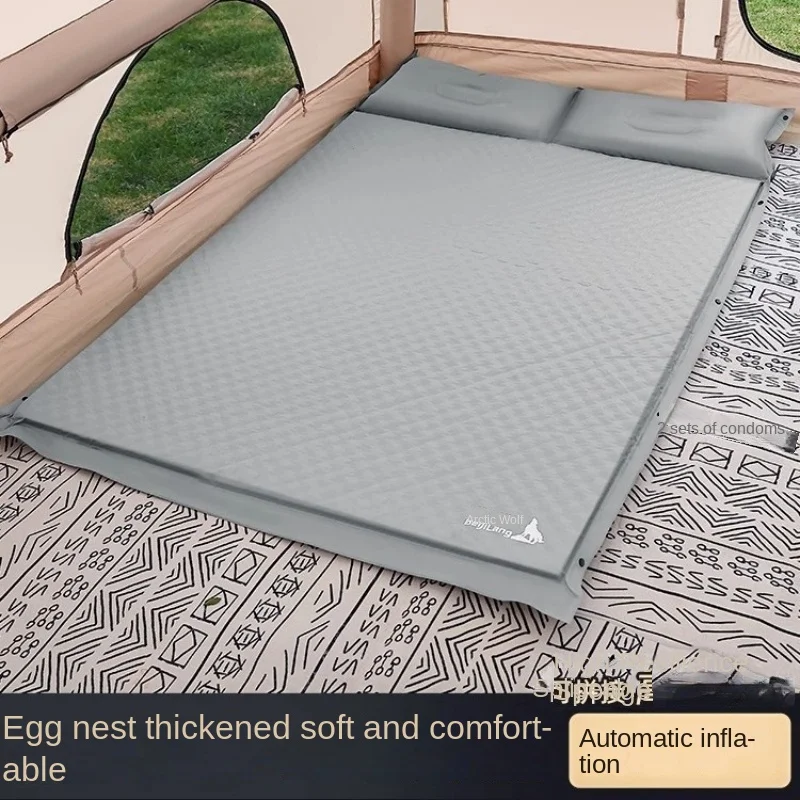 New Automatic Inflatable Mattress Outdoor Portable Camping Ground Tent Inflatable Floor Mat - Widening Two Person Sleeping Mat