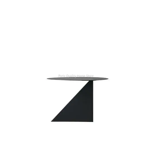 # Minimalist Tasarımcı Sehpası İskandinav Modern Basit Ev İçi Geometrik Metal Köşeler Birkaç Kenar Siyah