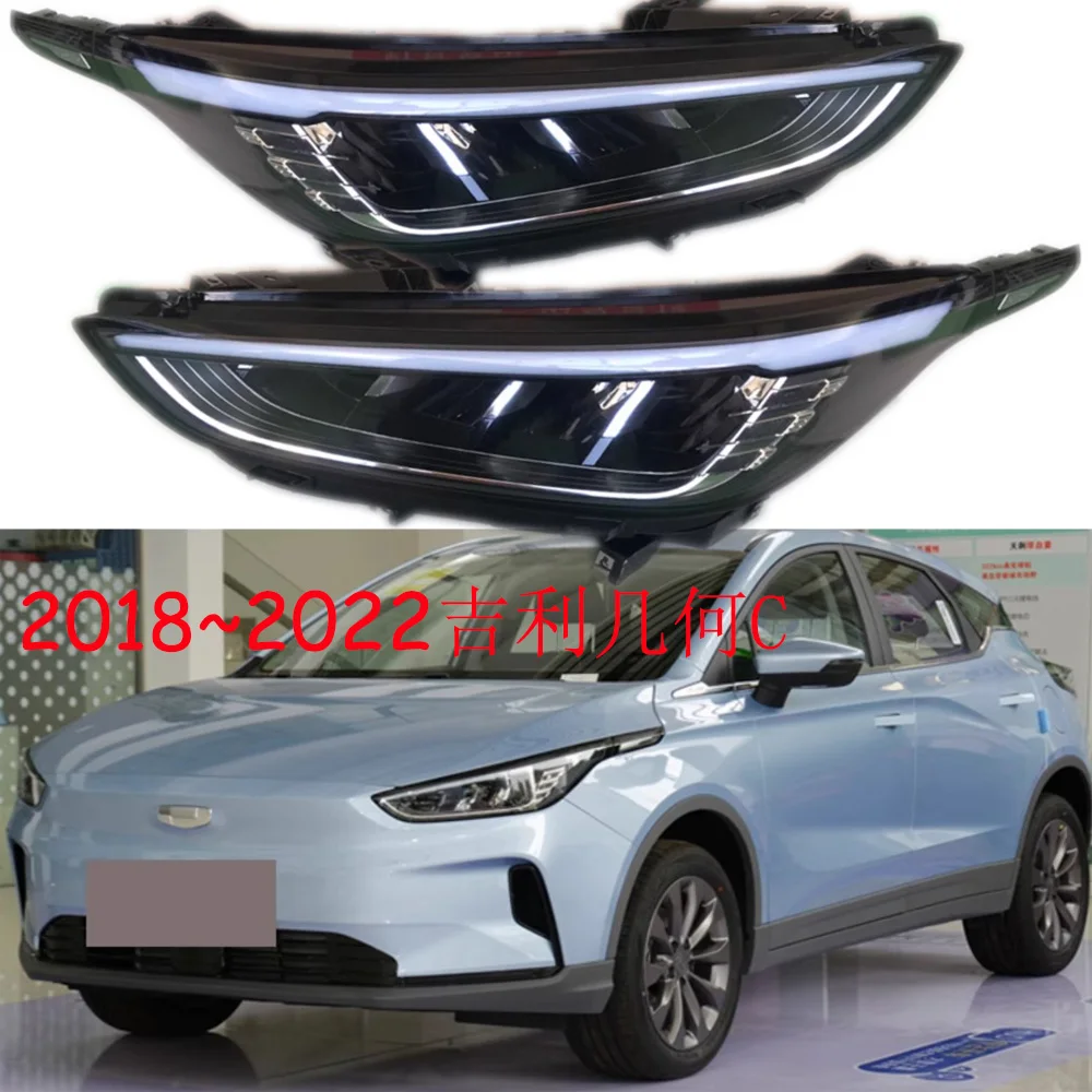 1pcs car bupmer head light Geely C M6 headlight daytime light Greatwall LED 2018~2022y fog Geely headlamp