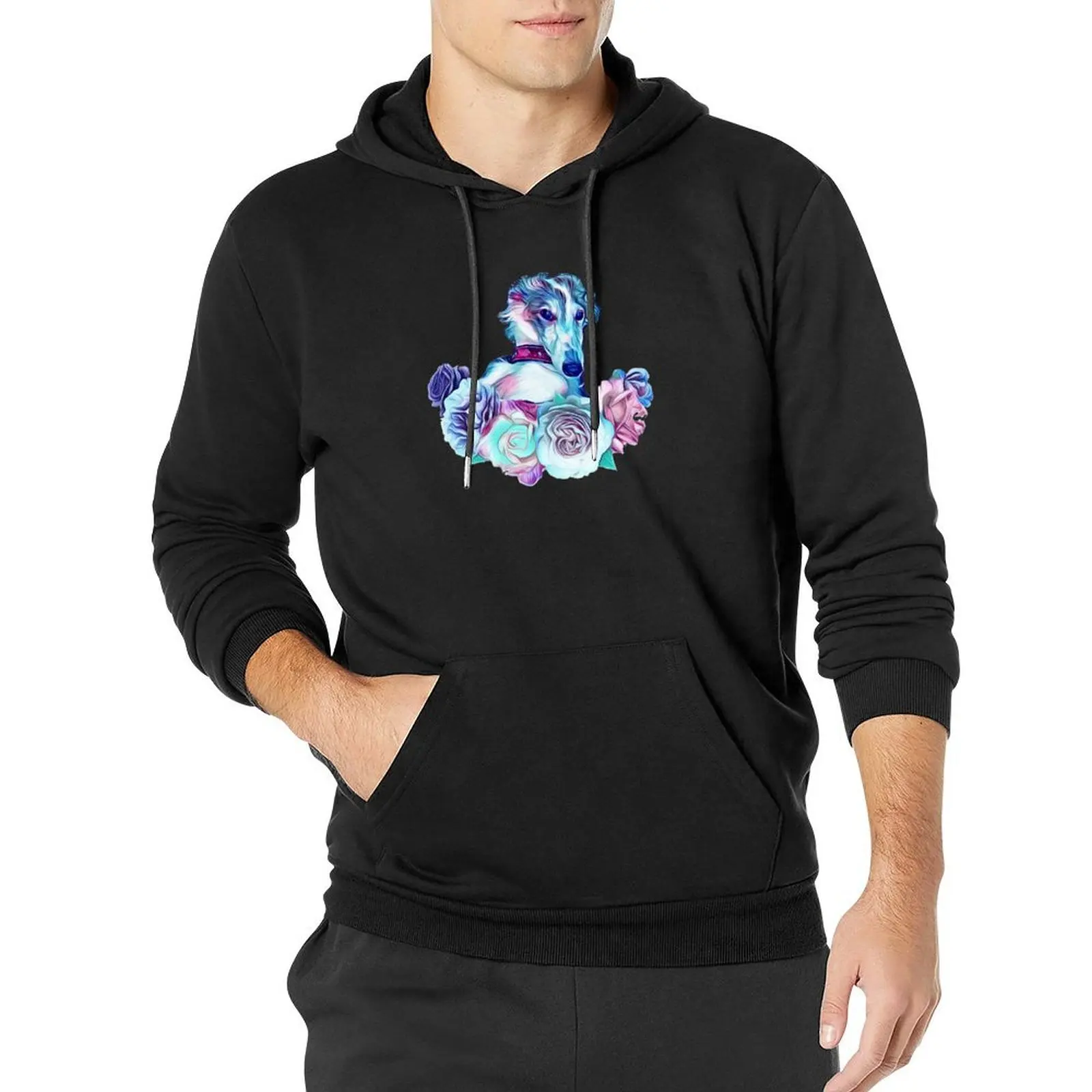 

Pastel Silken Windhound Puppy Pullover Толстовка мужская одежда мужская одежда мужская толстовка
