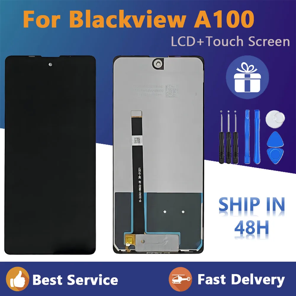 

New Tested Original For Blackview A100 LCD Display with Touch Screen Digitizer Assembly Spare Parts Sensor + Tools