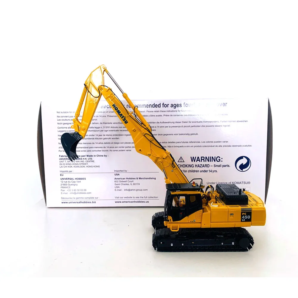

PC450LCD Short Trowel Tracked Long Reach Excavator 1:50 Birthday Gift Toy Scene Decoration Engineering Car Collection Model