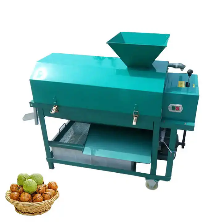 معدات آلة قصف البقان آلة تقشير الجوز الأخضر سريعة وفعالة #3
