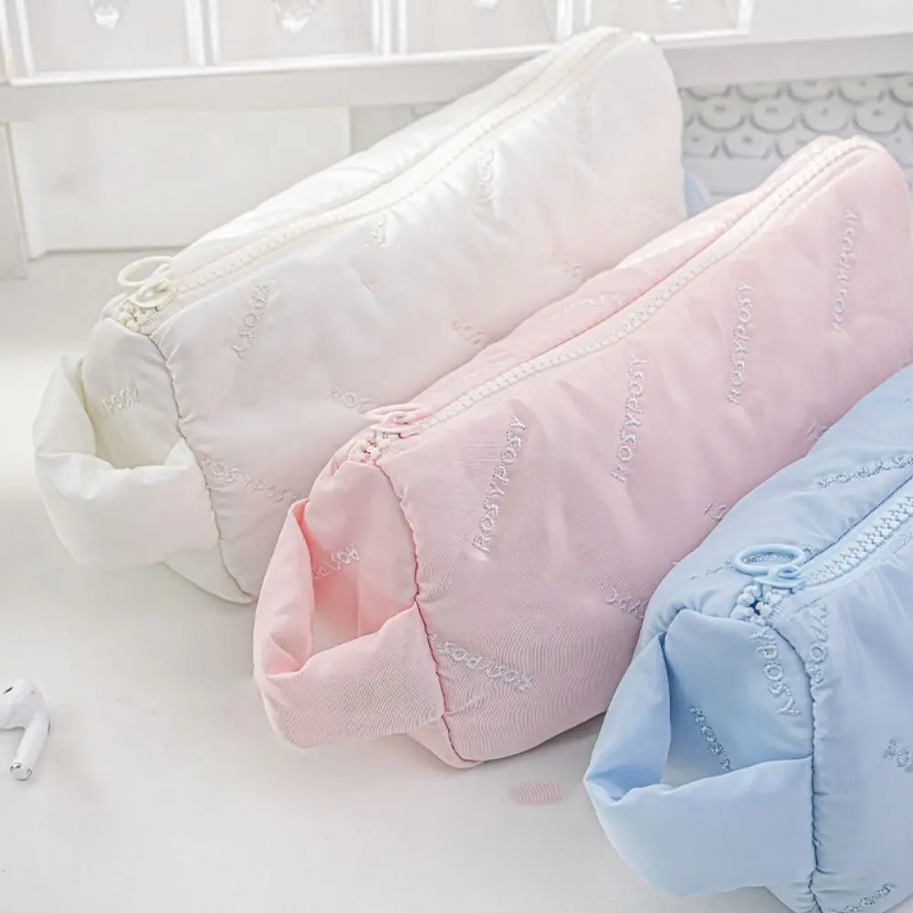 

Cartoon Large Capacity Pen Case Funny Patchwork Stationery Storage Bag Detachable Subzone Makeup Lipstick Bag