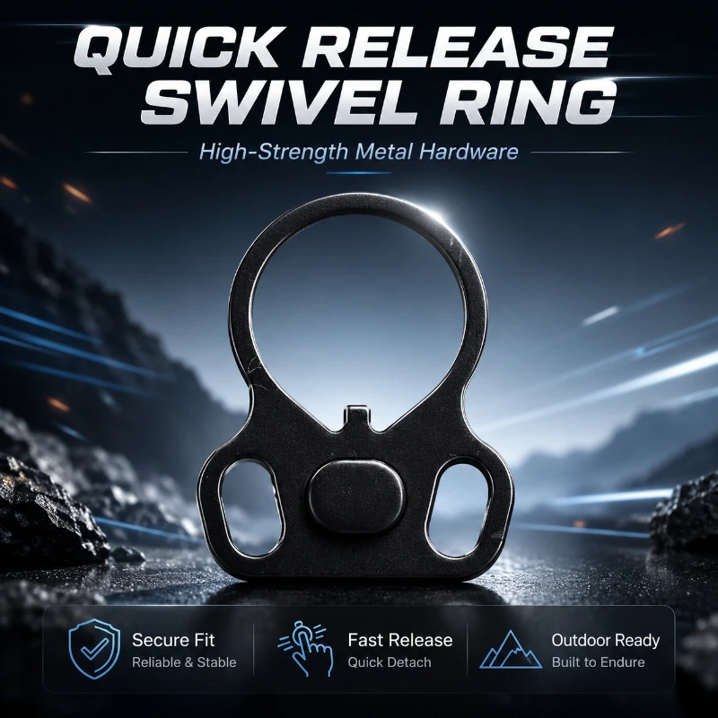 Heavy Load Metal 360 Rotation Swivel Ring Quick Detach Design Outdoor Sports Hanging Connection Hardware Parts