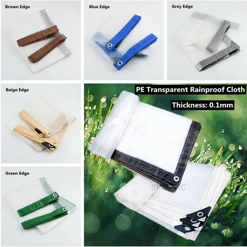 Transparent Rainproof Canopy for Balcony Garden, Waterproof Sunshade, Plant Protection, Temperature Retention, Sun Protection