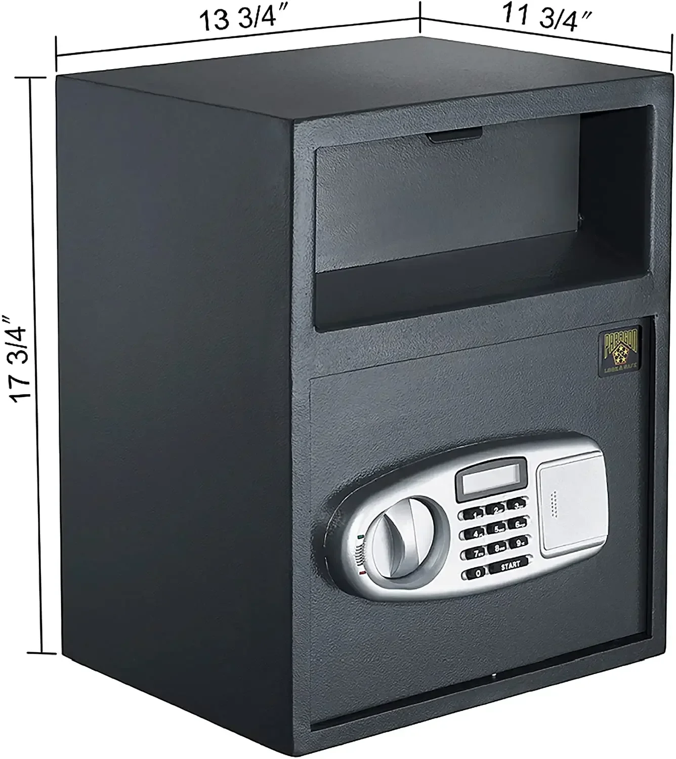 SAFE Digital Depository Safe  Electronic Drop Box with Keypad 2 Manual Override Keys  Deposit Cash Easily