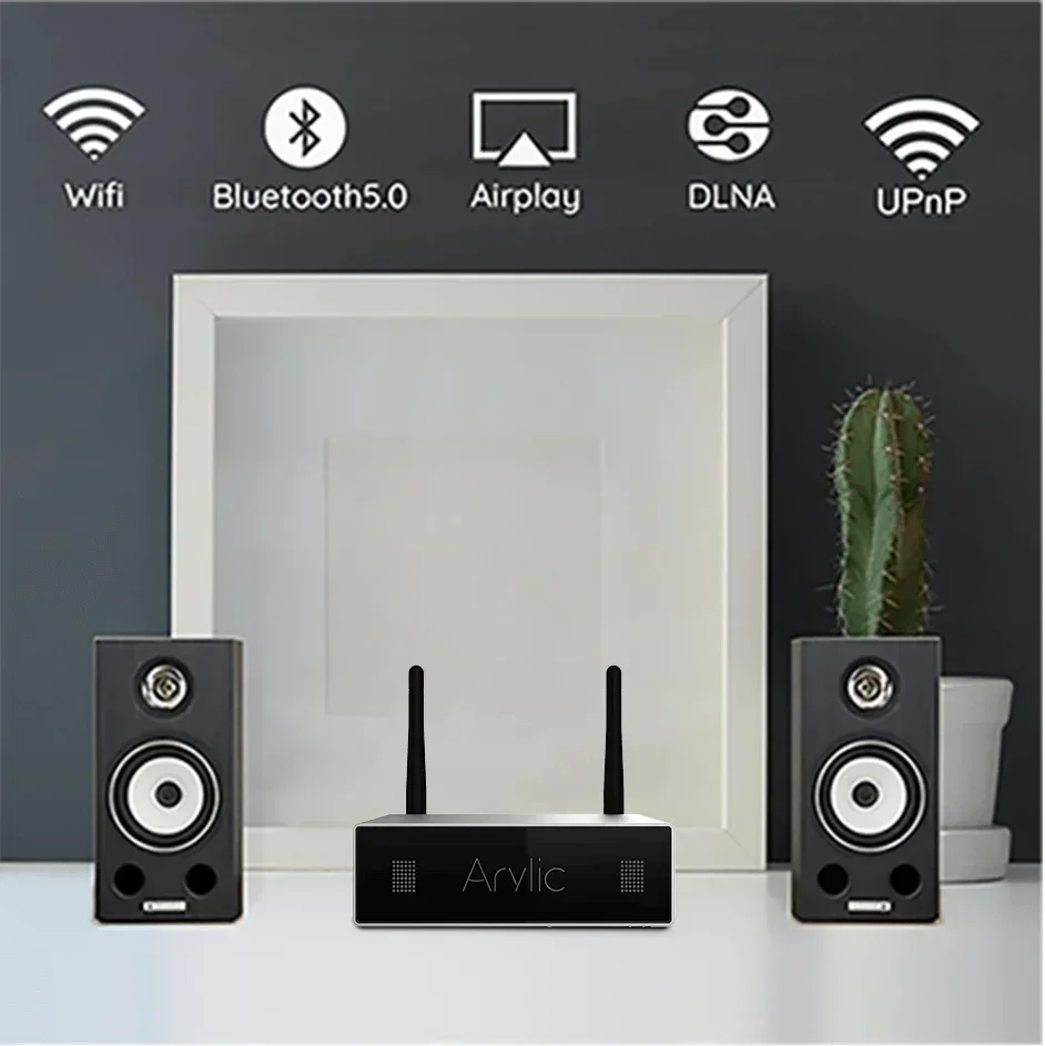 2025 A50 Home Audio Receiver Gerät WLAN Multiroom Audio Gerät Airply DLNA Connect Qplay Leistungsverstärker