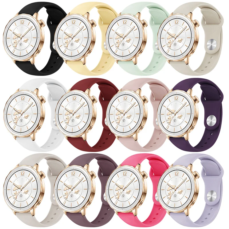 18mm 20mm 22mm Silicone Strap for Huawei Watch GT6/5 GT4 41mm 46mm/GT5 Pro 46mm 42mm Sport Bracelet for Huawei Watch 4 3Pro Band