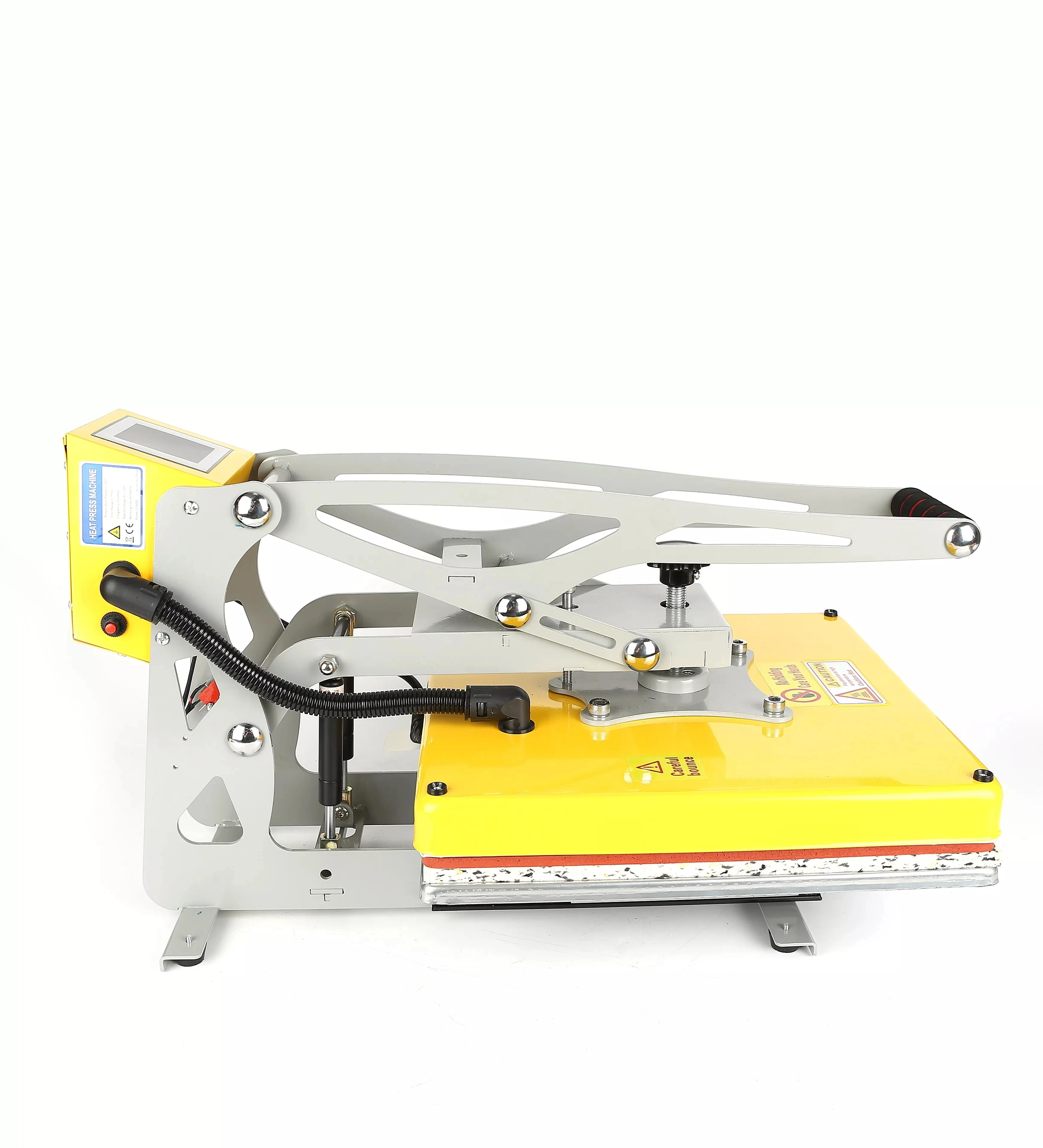 NEW Design High Pressure Sublimation Slide Rail T Shirt  Auto-Open 15*15 Inch Heat Press Machines