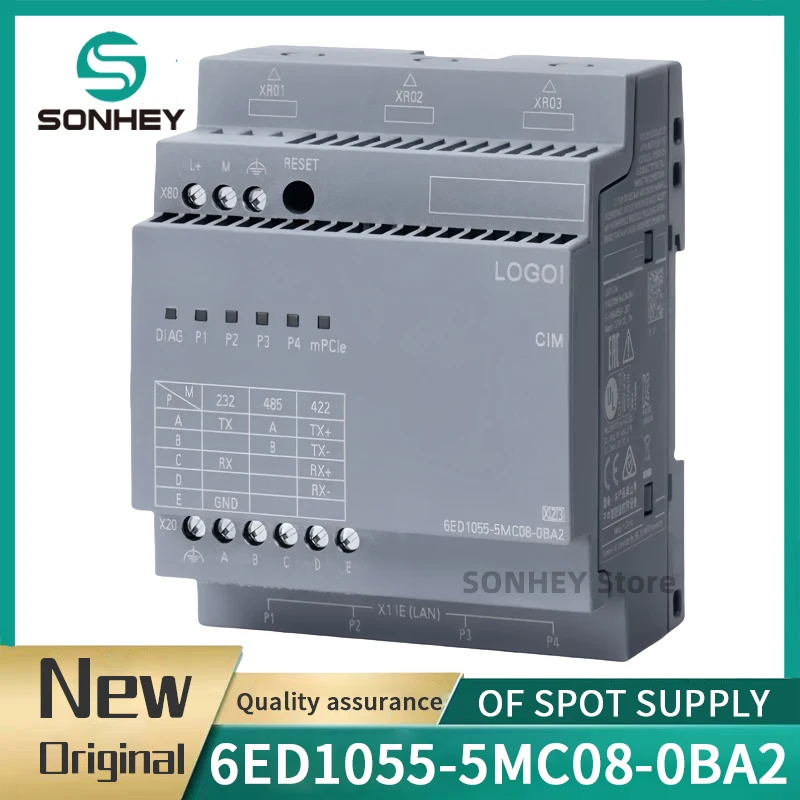 New original 6ED1055-5MC08-0BA2 6ED10555MC080BA2 LOGO! CIM Communication Interface Module for LOGO! 8 Modbus RTU