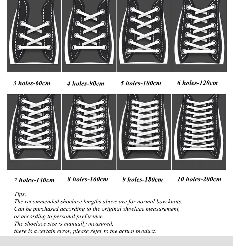 10 Stück Sneakers Flache Schnürsenkel Qualität Seil Schnürsenkel AJ/AF1 Tennis Freizeitschuhe Schnürsenkel für Schuhzubehör 100/120/140/160/180CM – Detail 12