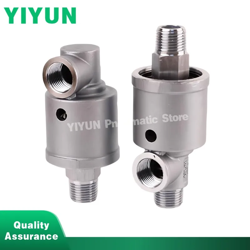 1pc HD10/15/20/25/32/40/50-3/8 1/2 3/4 304 Stainless Steel High-speed High-pressure Rotary Joint Connector Fittings HD HS Series
