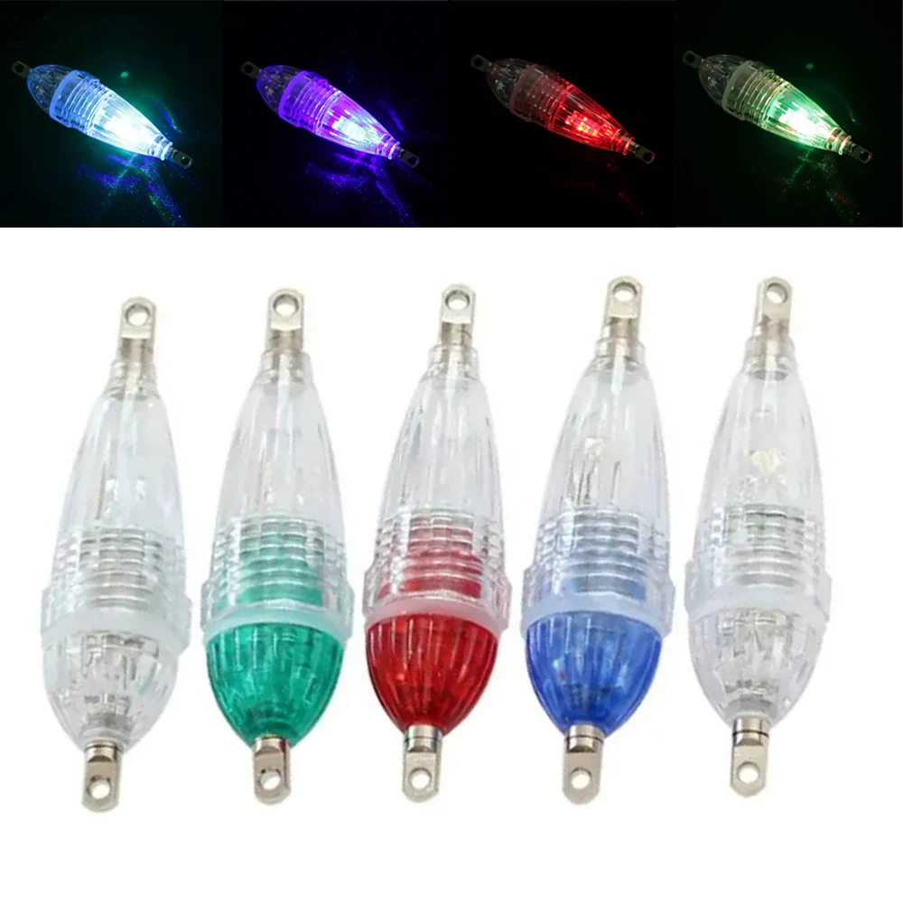 

Mini LED Fishing Light 6CM Supplies Lamp Outdoor Float Fish For Night Lights Waterproof Battery Flashing Bait Kit Underwater