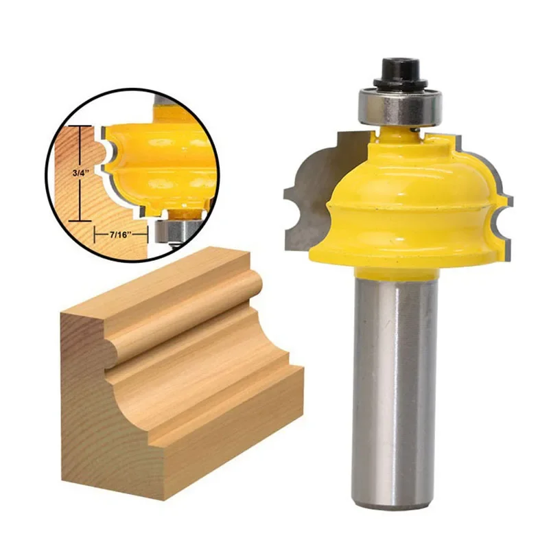 1PC 1/2 "12.7MM frez trzpieniowy rzeźbione w drewnie formowanie architektoniczne frez linia nóż frez do drewna frez tenonowy