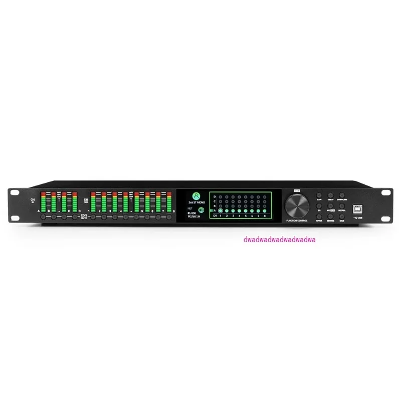 

LD448 FIR 4 в 8 выходов DSP акустический процессор профессиональная звуковая система Dj цифровое управление динамиками DSP кроссовер аудиопроцессор