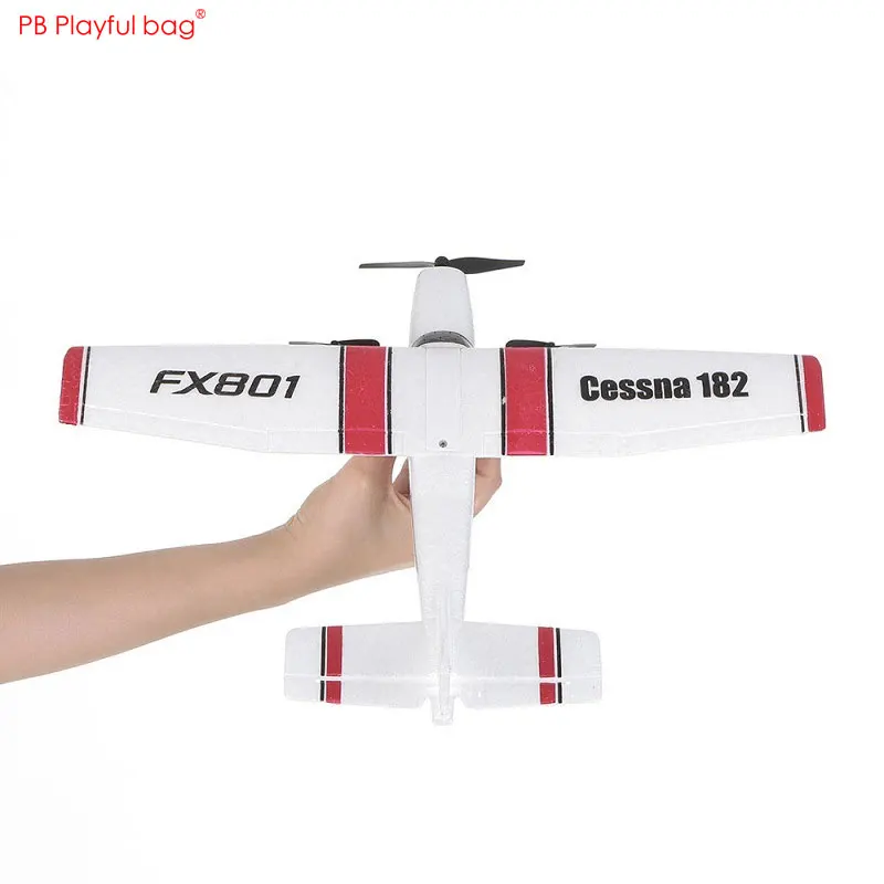 FX801 RC Schaum Segelflugzeug DIY Zusammengebaute Starrflügelflugzeuge Outdoor Elektrische Fliegende Flugzeug Fernbedienung Spielzeug AC172