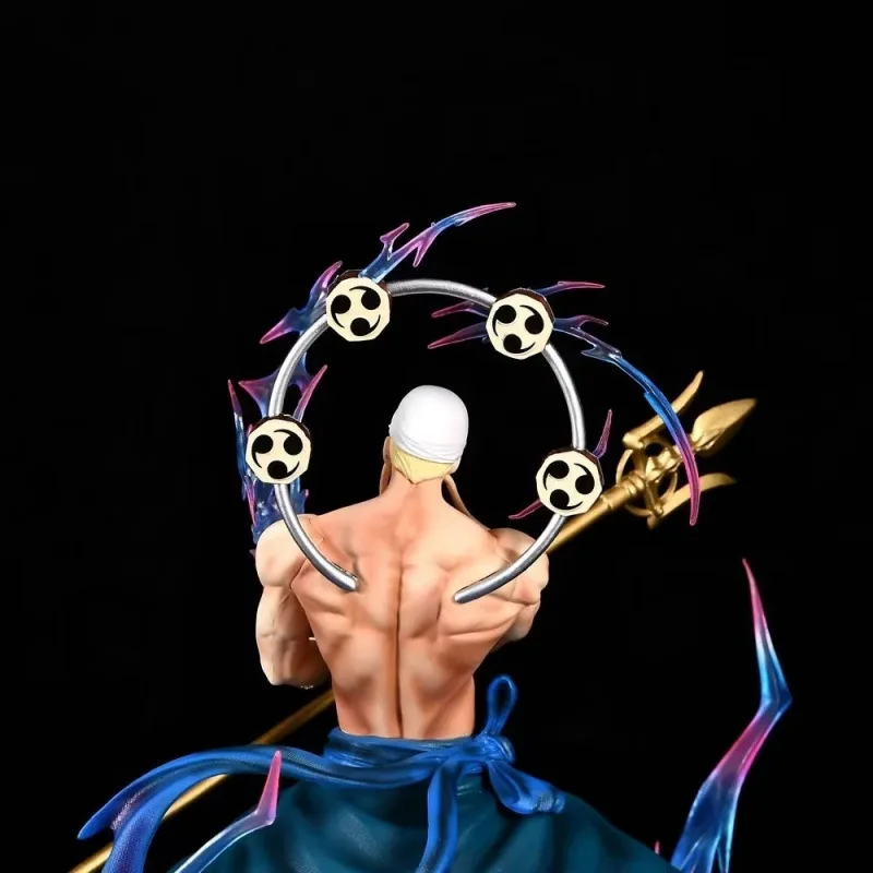 33 cm Neue EIN STÜCK Anime Figur Enel Peripherie PVC Modell Szene Statue Desktop Dekoration Ornamente Kinder Geburtstag Geschenke Spielzeug