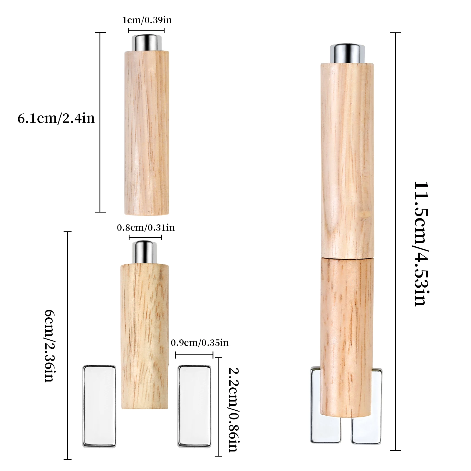 Removable Multi-Functional Strong Cat's Eye Magnetic Stick Gel Polish Glitter Effect Design Tools Cylinder Double-End Magnet image 6