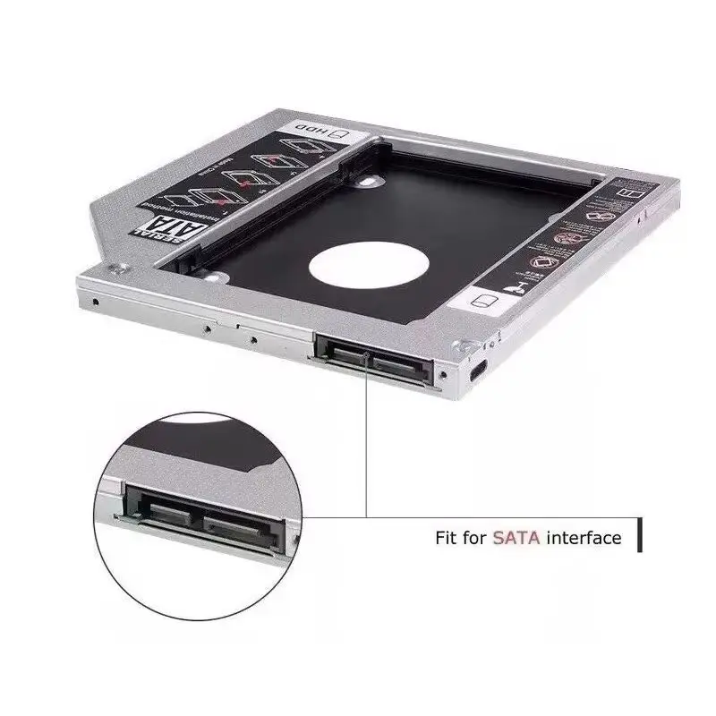 2nd Hard Drive HDD Optical bay Caddy Frame Bracket for Lenovo IdeaPad B50-30 B50-70 B50-80 320-15IK 330-15IK 300-17ISK 500-15ISK
