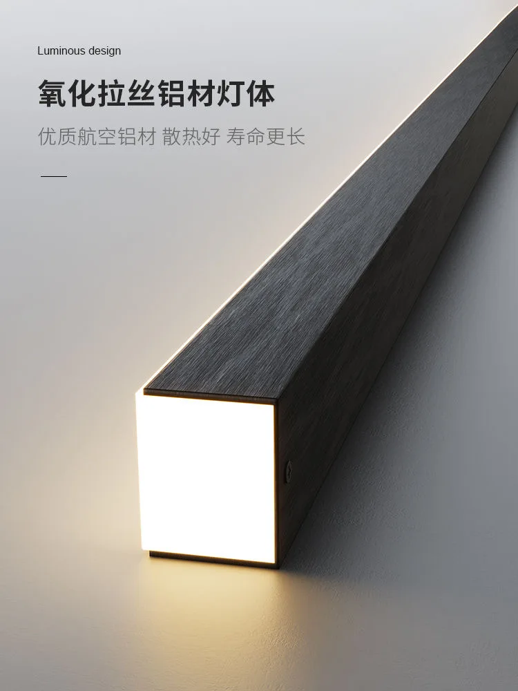 Modern Simple LED Ceiling Chandelier for Table Dining Room Kitchen Island Black Pendant Lamp Home Decor Hanging Lighting Fixture