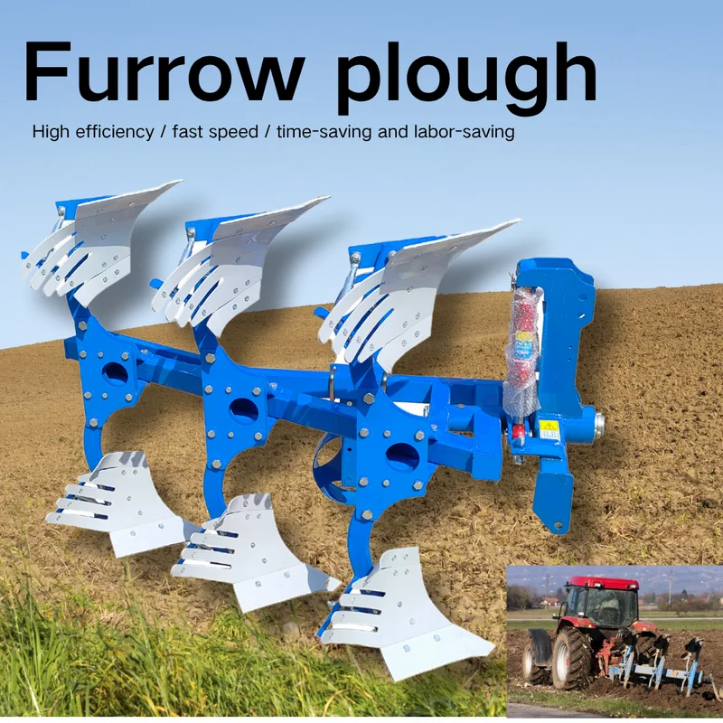 

Новый гидравлический оборотный плуг с сертификатами качества, профессиональный гидравлический плуг с износостойким лемнем для глубокой обработки почвы