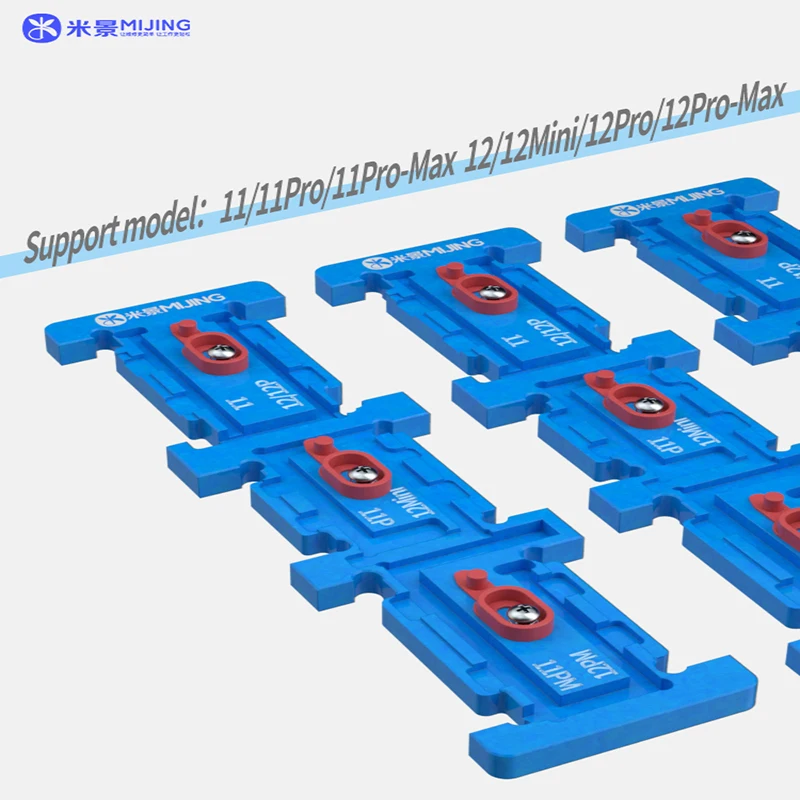 Fixture MIJING DC10สายแบตเตอรี่รูปแบบแม่พิมพ์สำหรับ IP 11 Pro Max 12Mini 12 Pro Max Flex ติดตั้ง
