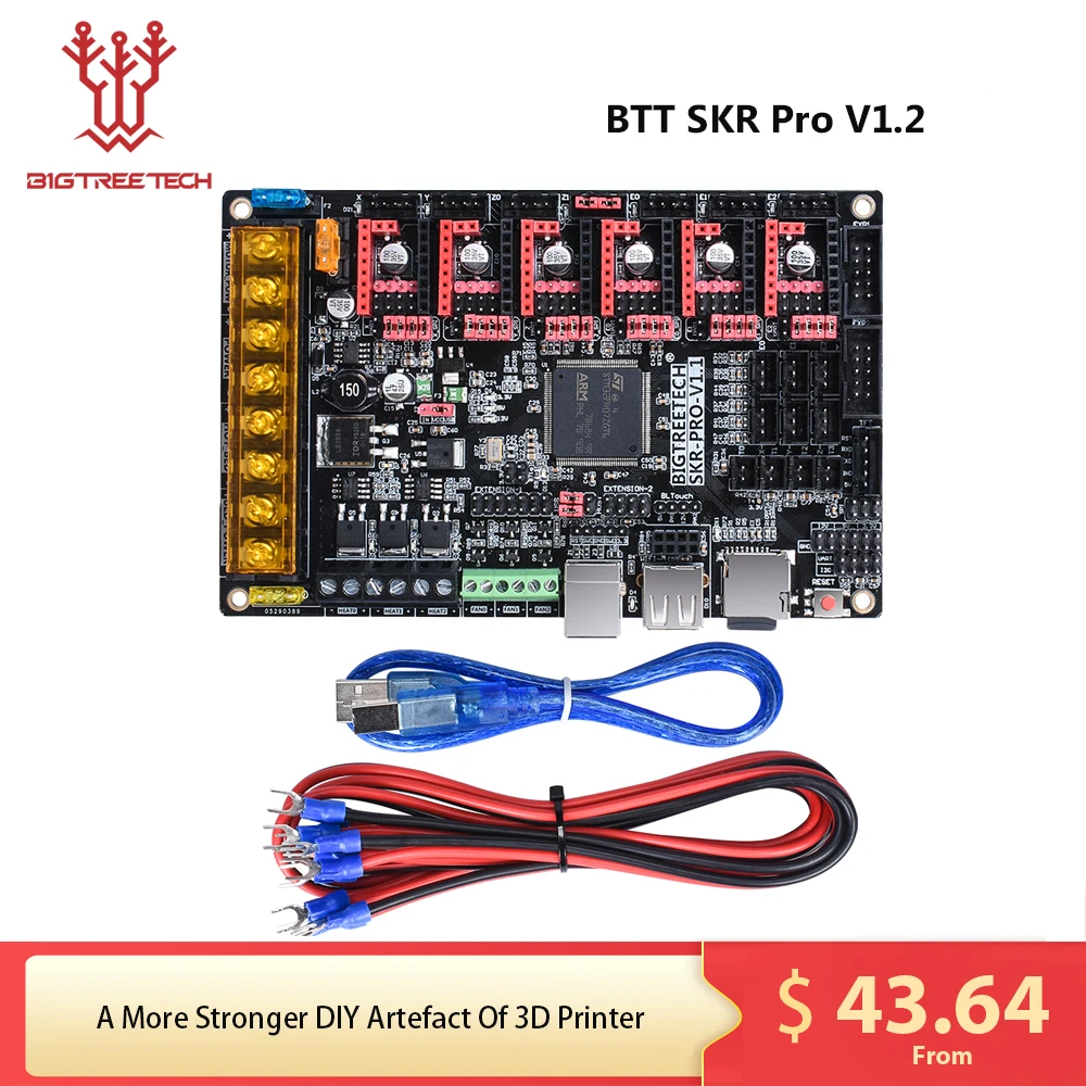 BIGTREETECH SKR PRO V1.2 32Bit Control Board 3D Printer Parts SKR V1.3 RAMPS 1.4 A4988 TMC2208 Uart TMC2130 TMC2209 Skr mini e3