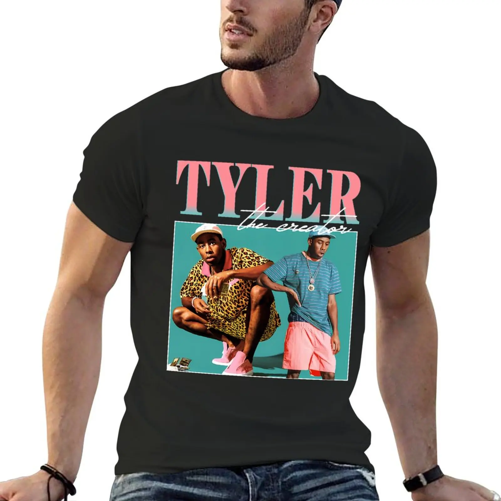 Tyler Thé Créátors 90s Vintage T-Shirt graphic t shirts customizeds tee shirts for men