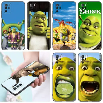 Cartoon Funny Movie S-Shrek Black Silicone Phone Case For Xiaomi Redmi Note 9 10 11 12 13 Pro Plus 11S 4G 11T 5G 9S 10S 12S