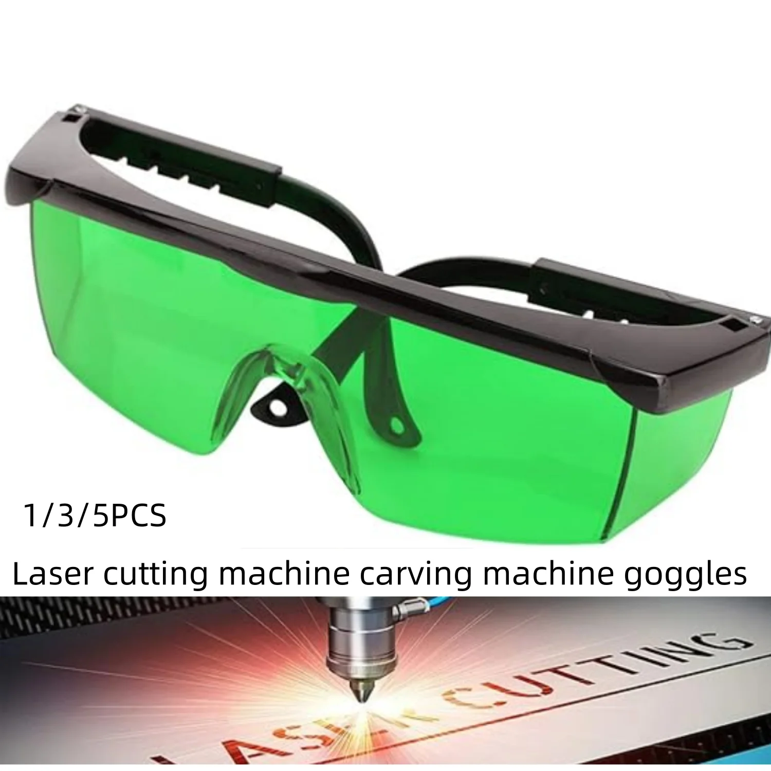 

1/3/5 PC Laser Safety Glasses,Laser goggles Laser cutting machine carving machine goggles 3D printer accessories