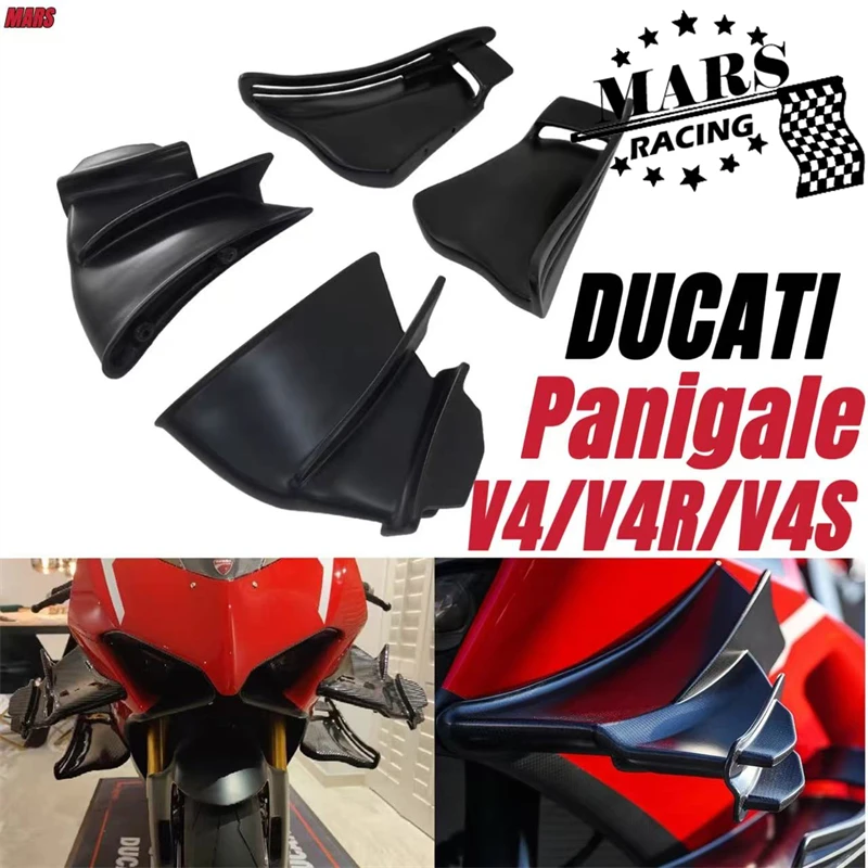 

Для мотоциклов DUCATI Panigale V4 V4R V4S 2018-2022: Аэродинамический комплект боковых спойлеров (винглетов) для нейкед-моделей