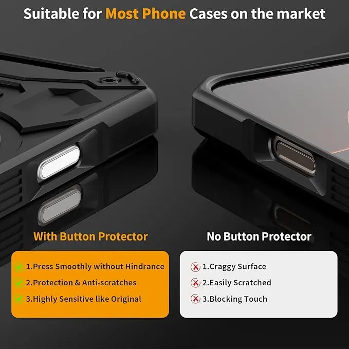Kamera-Steuerungstastenschutz für iPhone 16 Plus 16 Pro Max, kratzfeste, kapazitive Abdeckung, unterstützt seitliche Aufnahmeschlüssel – Detail 5