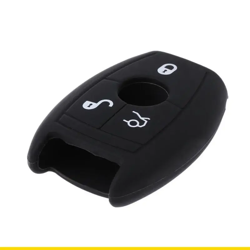 SZCH 3 Buttons Silicone Car for Key Cover for Case For Mercedes Benz W203 204 210