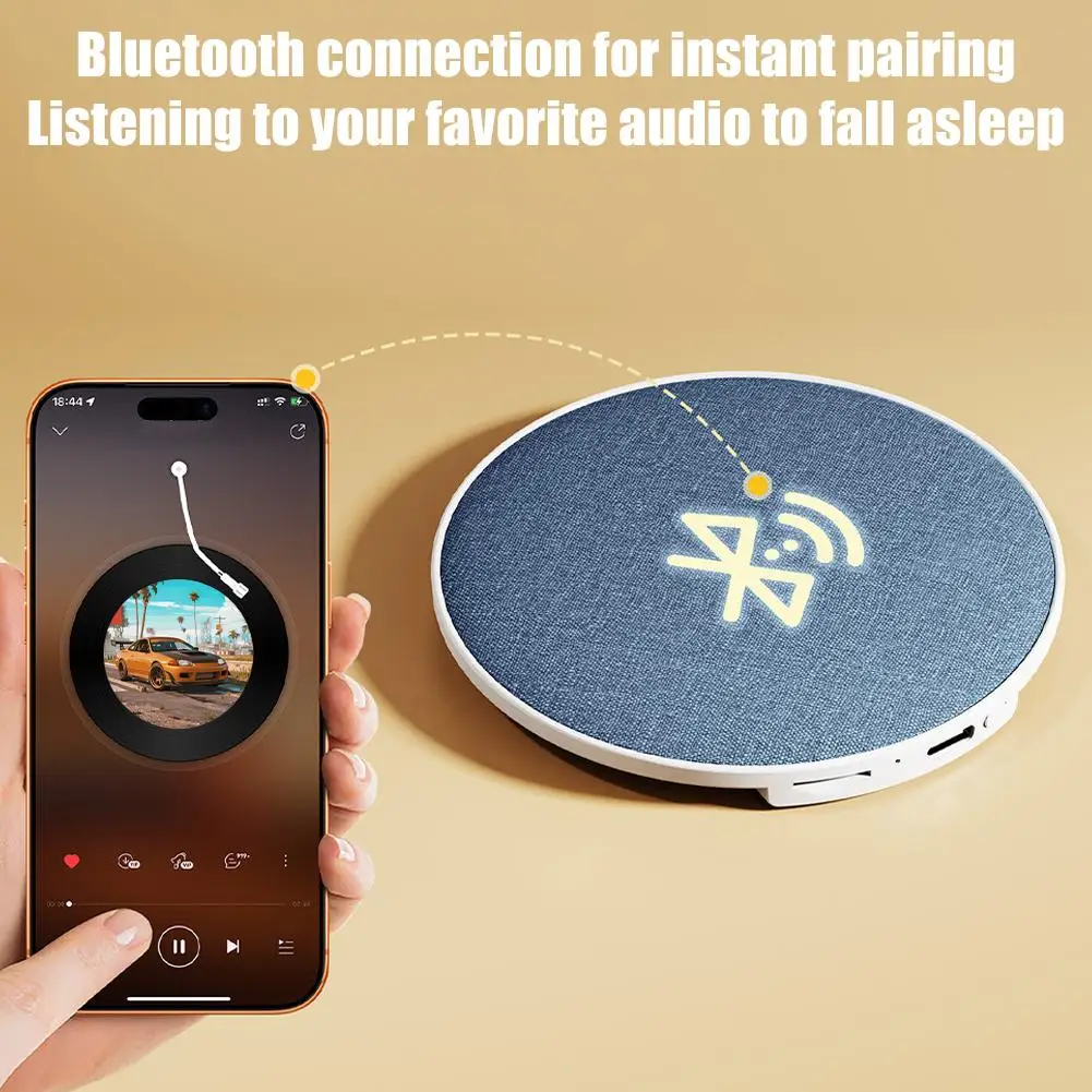 1PCS Sleep White Noise Bluetooth Speaker Pillow for Home Use, Built-in Audio for Music Novels, Portable Sleep Enhancement Device