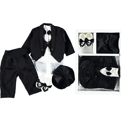 Pompon Baby Male Baby Special Day Tuxedo Frag Suit party and baptism mevlit muslim arab dubai