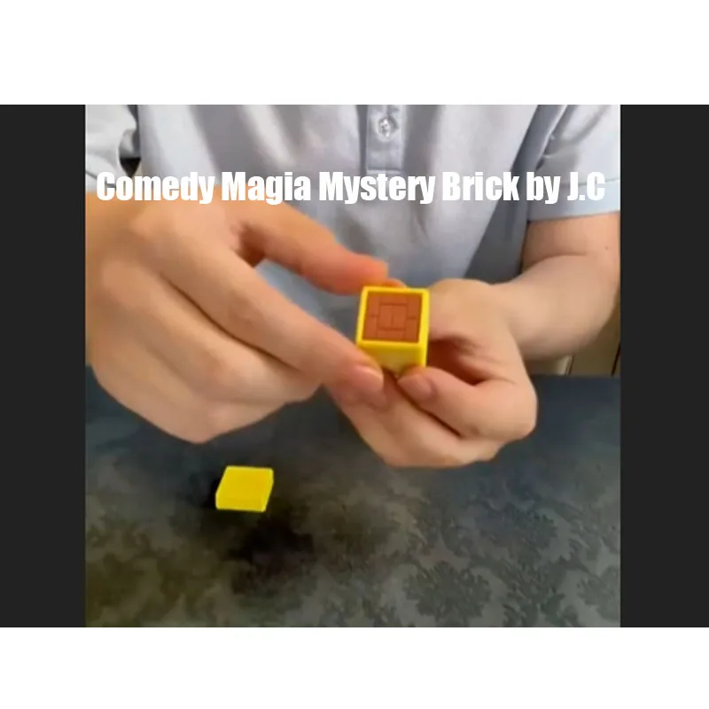 ミステリーブリック-by-jc-magic-question-box-クローズアップマジックトリック-ソリッドブリックトランスポジションギミック-メンタリズムイリュージョンマギア