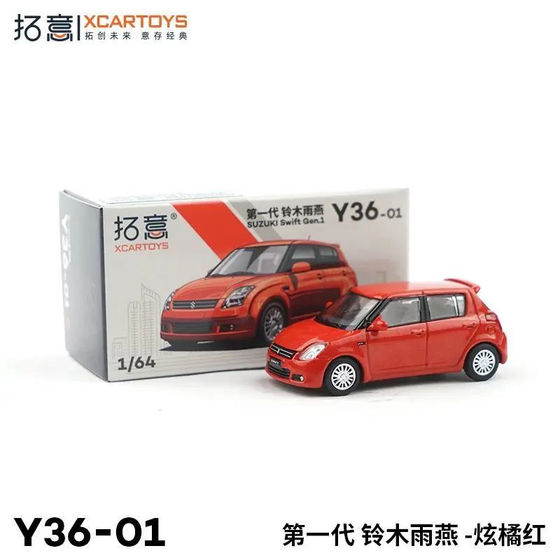 XCARTOYS 1/64 Suzuki Swift Modello di auto in lega Collezione di giocattoli in miniatura Simulazione Ragazzi Auto giocattolo scorrevole