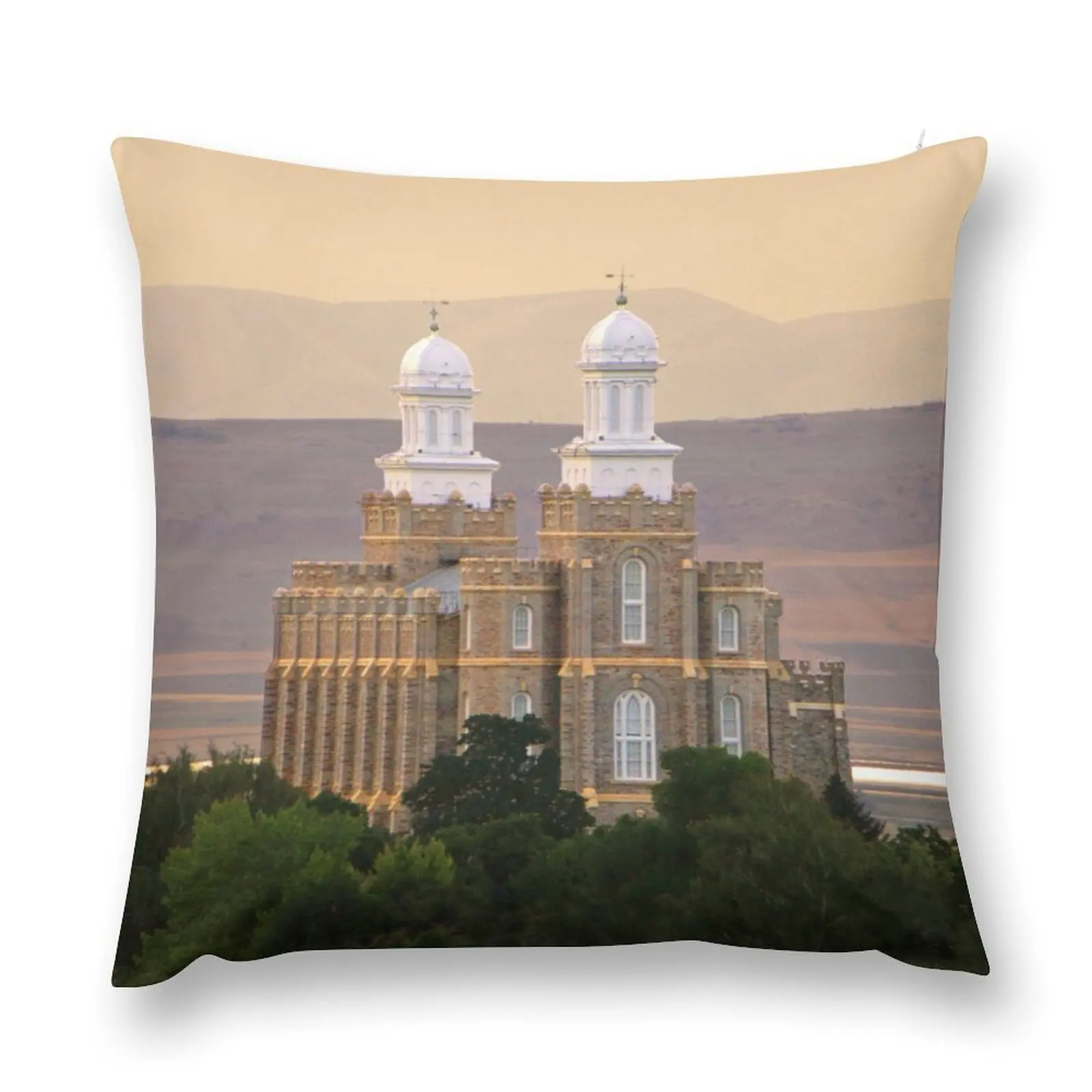 

Logan Temple at Dusk 20x30 Throw Pillow Pillow Covers Decorative christmas ornaments 2025 pillow