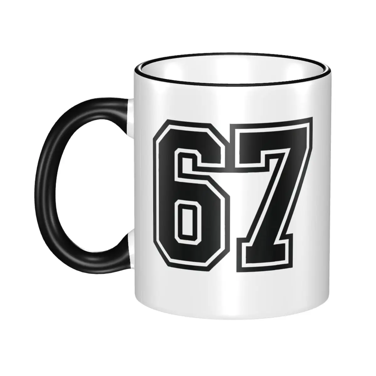 Six Seven Baseball Ice Cream Drip Cool Meme 67 Funny Number Mugs Funny Tea Cup Christmas Gift For Friends