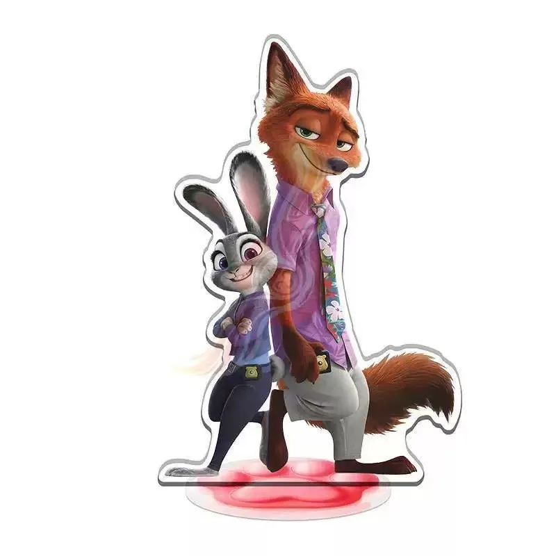 أحدث زخرفة على شكل سطح المكتب من الأكريليك من نوع "Zootopia 2" Judy and Nick، هدية للمروحة، منتج محيطي جديد تمامًا #2