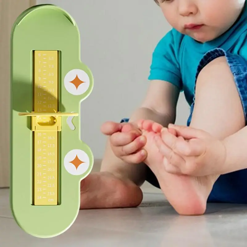 Kids Foot Measuring Device Cute Frog Design Shoe Feet Measuring Ruler Sizer Kids Foot Length Measure Gauge Foot Measuring