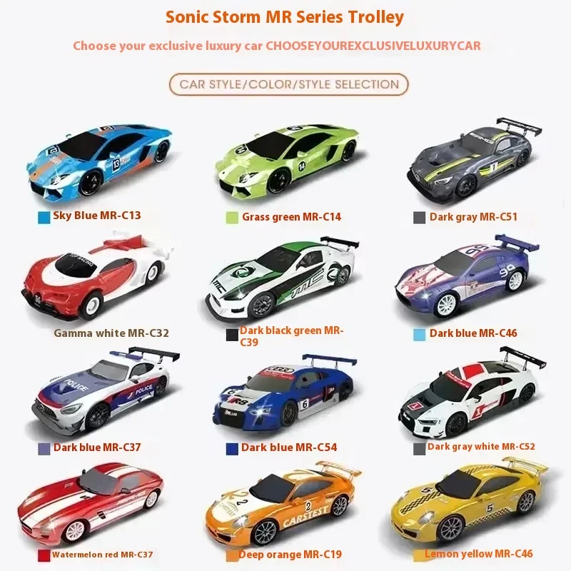 Remote Control Car 1:64 Race Track Car Electric Accessories Toy Autorama Circuit Voiture Railway Slot Vehicle Christmas Present