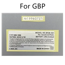 GBP handheld label sticker For Nintendo GAME BOY POCKET/GBP