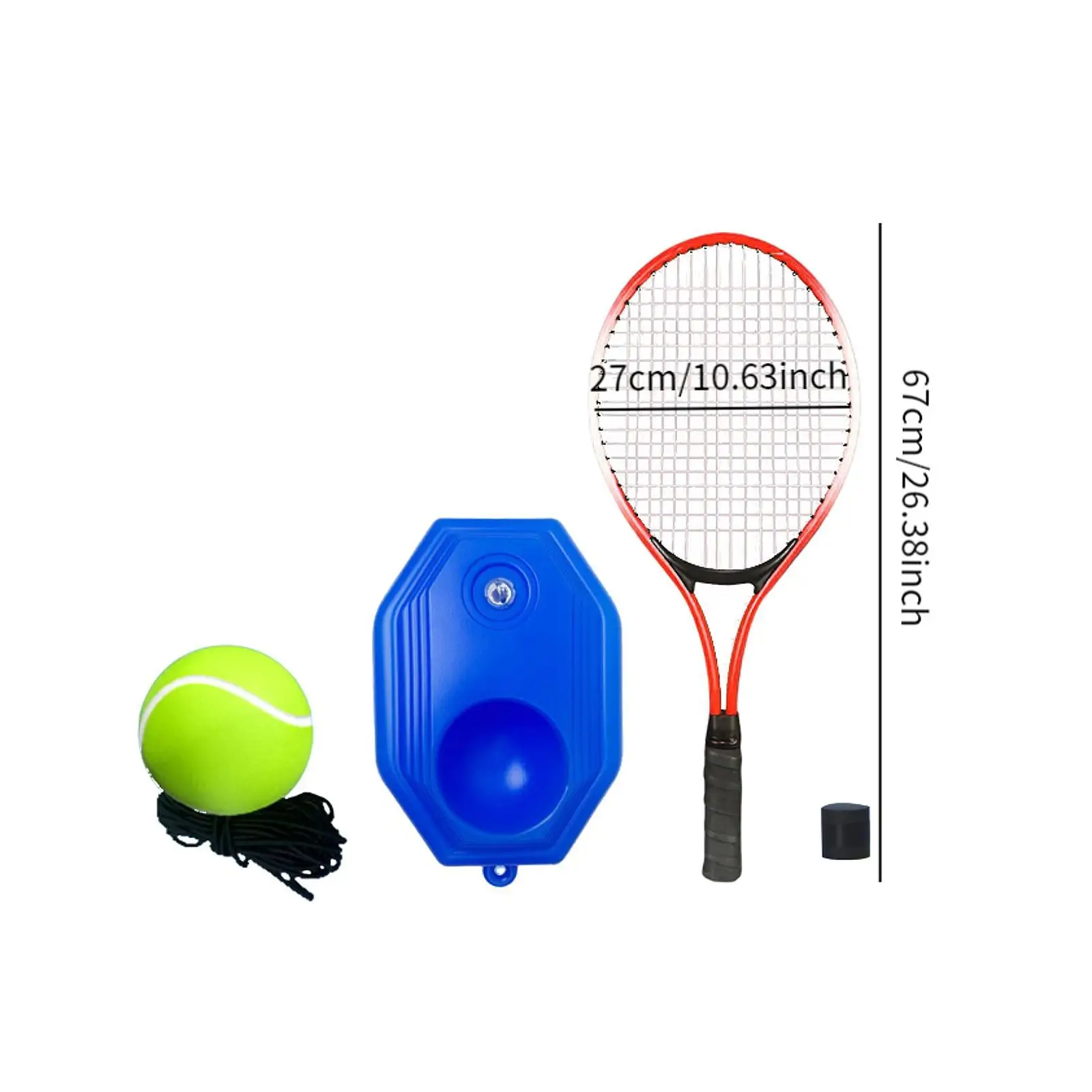 Solo Tennistrainer Draagbaar Met Draagtas Solo Tennis Training Tool Tennistraining Uitrusting Voor Dames Mannen Volwassenen Beginners