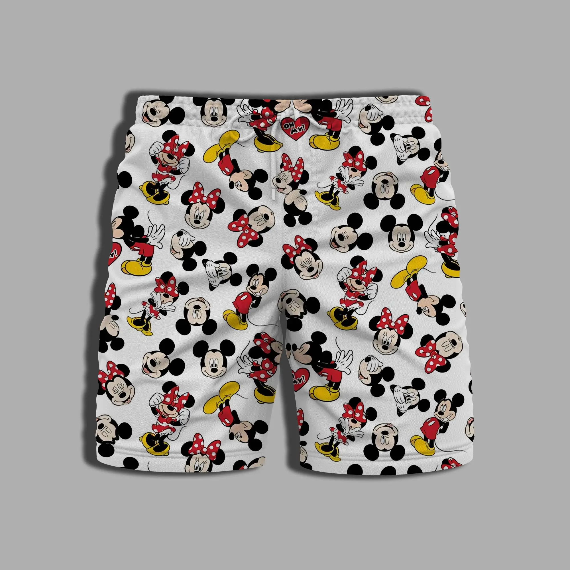 Pantaloncini da bagno uomo intero costume da bagno estate spiaggia costume da bagno uomo stampa topolino abbigliamento uomo palestra Minnie Mouse