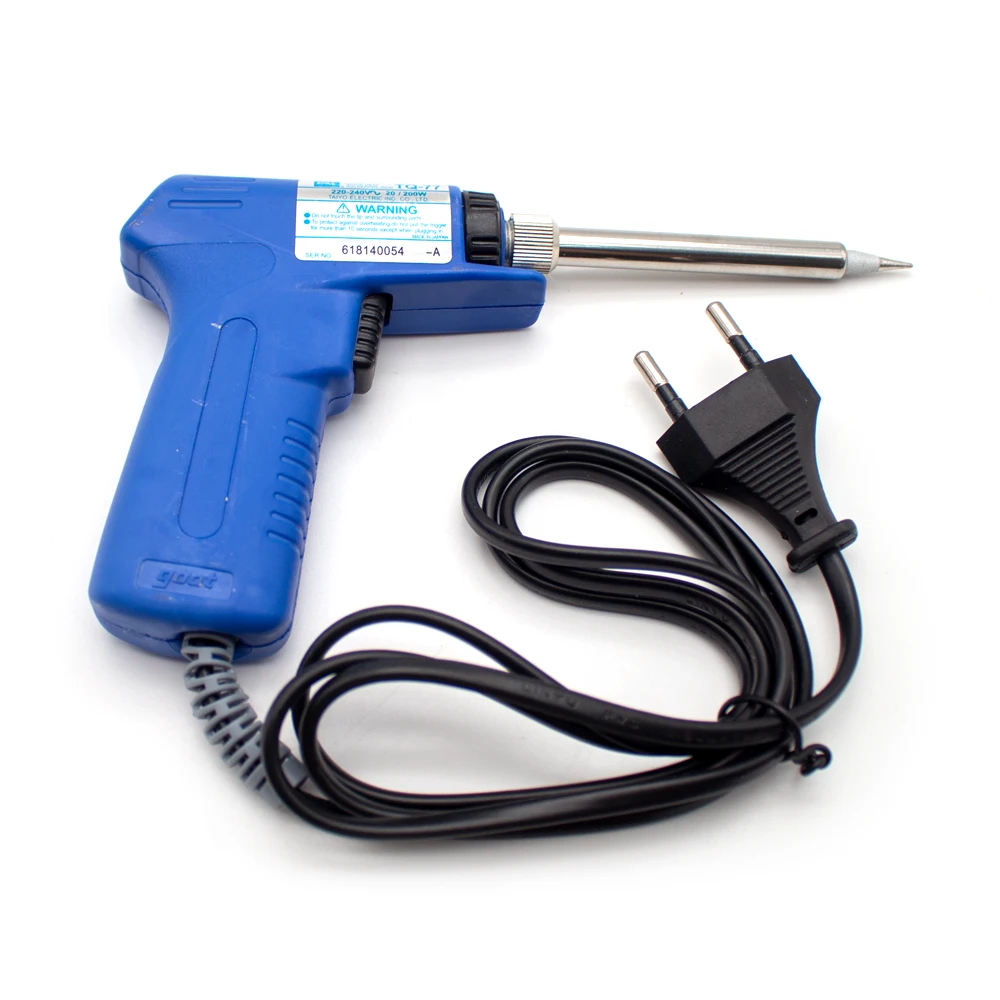 220V High Power Soldering Iron Double Power Fast Heating Soldering Iron 20-200W Internal Heat Repair Welding Tool TQ-77