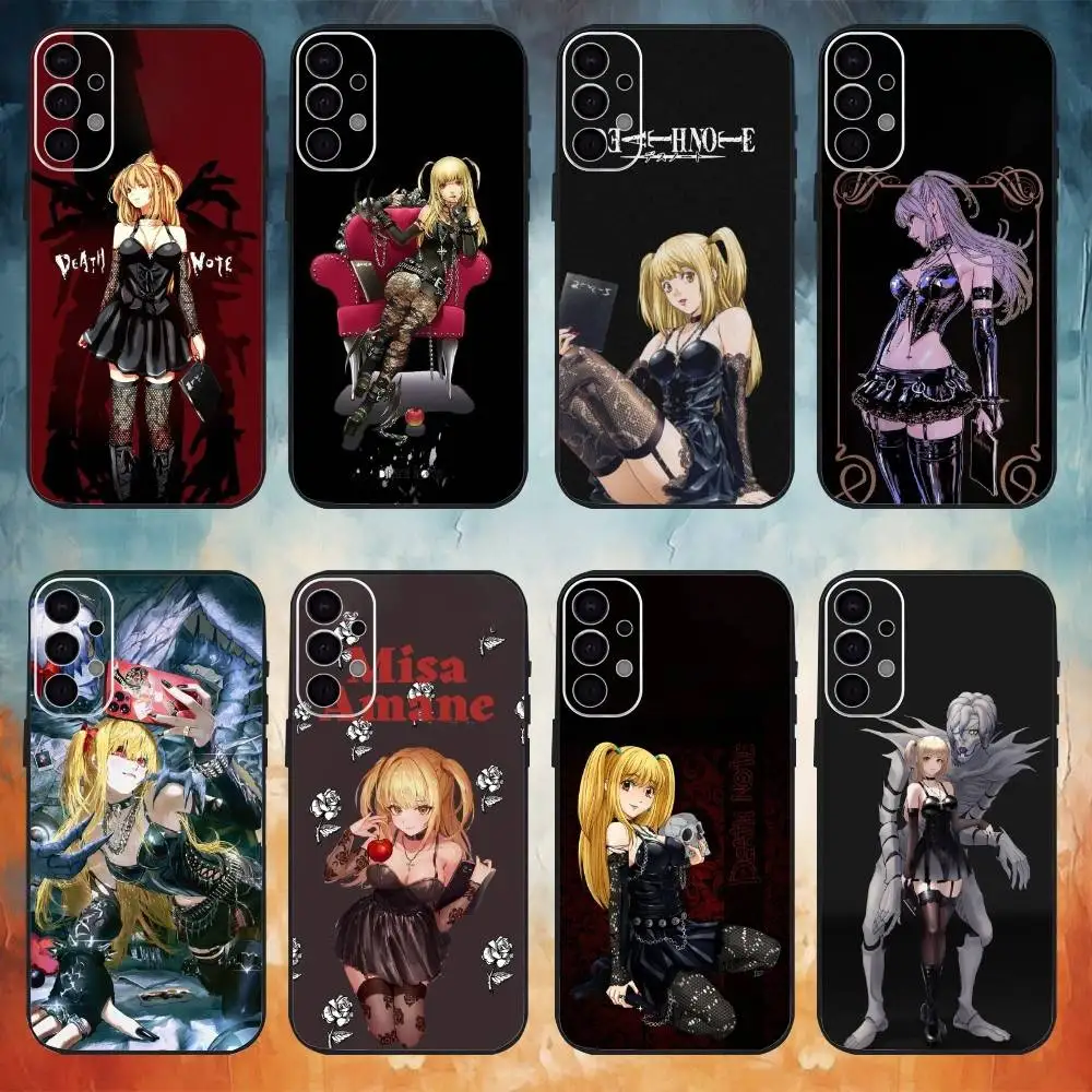 

Misa D-Death N-Note Phone Case For Samsung S25,S24,S21,S22,S23,S30,Ultra,S20,Plus,Fe,Note,10,9,5G Black Cover