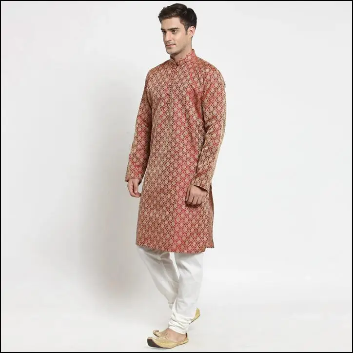 Camisa tradicional india para hombre, Camisa larga Kurti de Pakistán, blusa de primavera