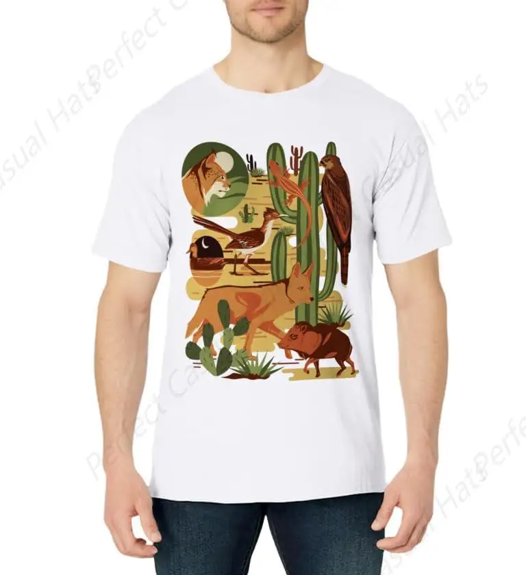 Vintage Southwestern Nature Sonoran Desert Animal Lover T-Shirt Cotton High Quality Tee Tops